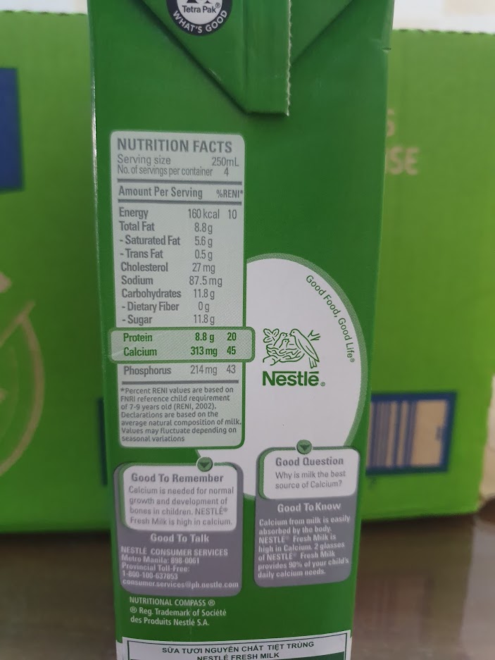 Review sữa Nestlé Fresh Milk - Hi-Calcium