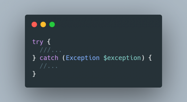 php catch exception